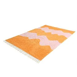 Koberce s chlpmi - Amira Natural Cotton Shaggy (oranžová/rúžová)