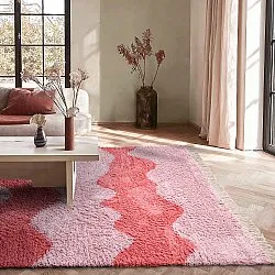 Ryamattor - Amira Natural Cotton Shaggy (rosa/orange)