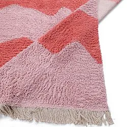 Ryamattor - Amira Natural Cotton Shaggy (rosa/orange)