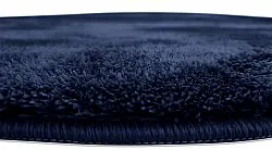 Kruhové koberce - Aranga Super Soft Fur (tmavomodrá)