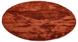 Kruhové koberce - Aranga Super Soft Fur (červená)