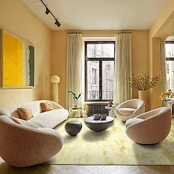 Koberce s dlhým vlasom - Aranga Super Soft Fur (svetložltá)