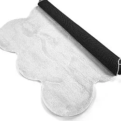 Koberec shaggy vlnitý - Aranga Super Soft Fur (biely)