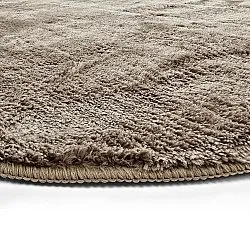 Koberec shaggy oválny - Aranga Super Soft Fur (hnedý)