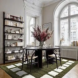 Chlpaté koberce - Asilah (zelená/biela)