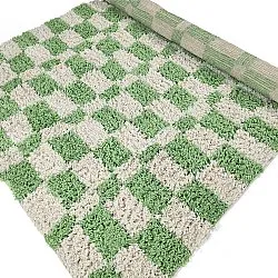 Ryamattor - Atrani Natural Cotton Shaggy (grön)