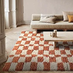 Ryamattor - Atrani Natural Cotton Shaggy (orange)