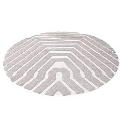 Kruhový koberec - Callista Natural Cotton Shaggy (taupe)