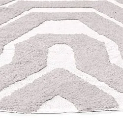 Kruhový koberec - Callista Natural Cotton Shaggy (taupe)