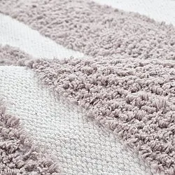 Kruhový koberec - Callista Natural Cotton Shaggy (taupe)