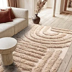 Ryamattor - Cazorla Natural Cotton Shaggy (beige)