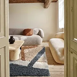 Ryamattor - Cefalu Natural Cotton Shaggy (multi)