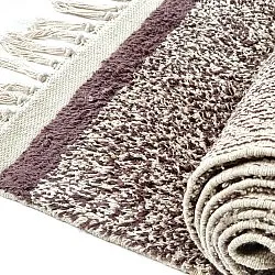 Koberce s dlhým vlasom - Celina Natural Cotton Shaggy (béžová/hnedá)