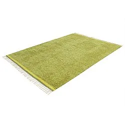 Koberce s dlhým vlasom - Celina Natural Cotton Shaggy (zelená/žltá)