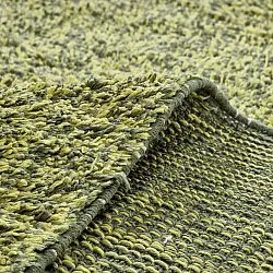 Koberce s dlhým vlasom - Celina Natural Cotton Shaggy (zelená/žltá)
