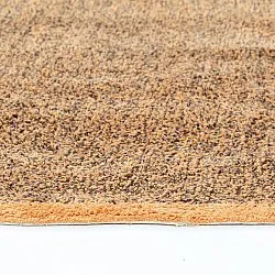 Kolo koberce - Celina Natural Cotton Shaggy (hnedá/oranžová)