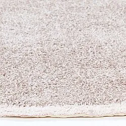 Kolo koberce - Celina Natural Cotton Shaggy (taupe/lavender)