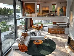 Kruhové koberce - Cloud Super Soft (zelená)