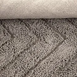 Kolo koberce - Conara Natural Cotton Shaggy (taupe)