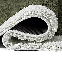 Koberce s dlhým vlasom - Conques (zelená/biela)