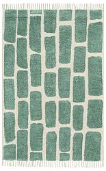 Koberce s dlhým vlasom - Cyrus Natural Cotton Shaggy (zelená)