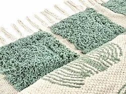 Koberce s dlhým vlasom - Cyrus Natural Cotton Shaggy (zelená)
