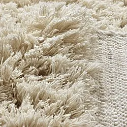 Koberce s dlhým vlasom - Fassale Hand Woven Wool Shaggy (krémový)