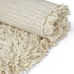 Koberce s dlhým vlasom - Fassale Hand Woven Wool Shaggy (krémový)