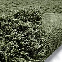 Koberce s dlhým vlasom - Fassale Hand Woven Wool Shaggy (machovo zelený)