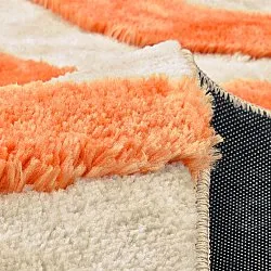 Koberce s dlhým vlasom - Fergana (krémová/oranžová)