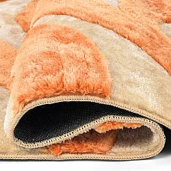 Koberce s dlhým vlasom - Fergana (krémová/oranžová)