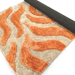 Koberce s dlhým vlasom - Fergana (krémová/oranžová)