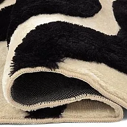 Koberce s dlhým vlasom - Fergana (krémová/čierna)