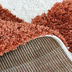 Koberce s dlhým vlasom - Gordes (oranžová/biela)