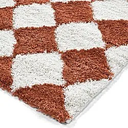 Koberce s chlpmi - Albi (biela/oranžová)