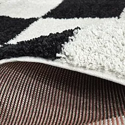 Koberce s dlhým vlasom - Gordes (čierna/biela)