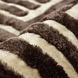 Koberce s dlhým vlasom - Karbala (bežová/hnedá)