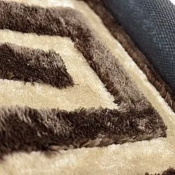 Koberce s dlhým vlasom - Karbala (bežová/hnedá)