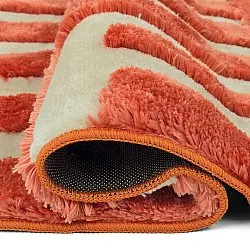 Koberce s dlhým vlasom - Karbala (krémová/červená)