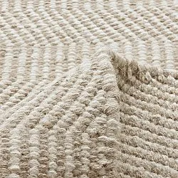 Vlnený koberec - Larkana (béžový/biely)