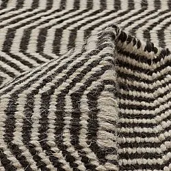 Vlnený koberec - Larkana (béžová/čierna)