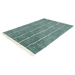 Koberce s dlhým vlasom - Leora Natural Cotton Shaggy (zelená)