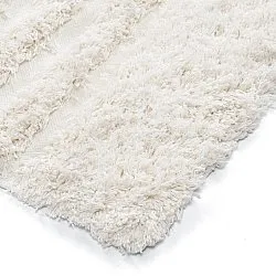 Ryamattor - Lindos Natural Cotton Shaggy (vit)