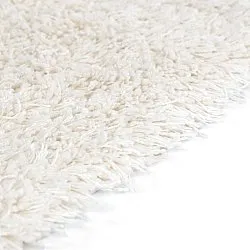 Ryamattor - Lindos Natural Cotton Shaggy (vit)
