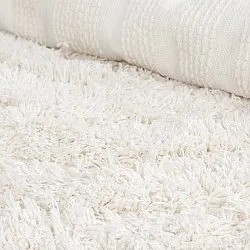 Ryamattor - Lindos Natural Cotton Shaggy (vit)
