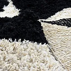 Ryamattor - Marvao Natural Cotton Shaggy (offwhite/svart)