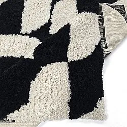 Ryamattor - Marvao Natural Cotton Shaggy (offwhite/svart)