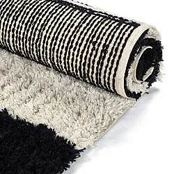 Ryamattor - Marvao Natural Cotton Shaggy (offwhite/svart)