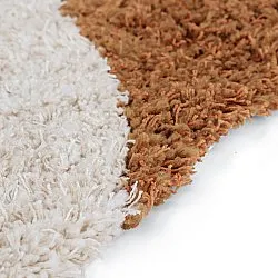 Ryamattor - Kalymnos Natural Cotton Shaggy (offwhite/ockra)