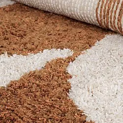 Ryamattor - Kalymnos Natural Cotton Shaggy (offwhite/ockra)